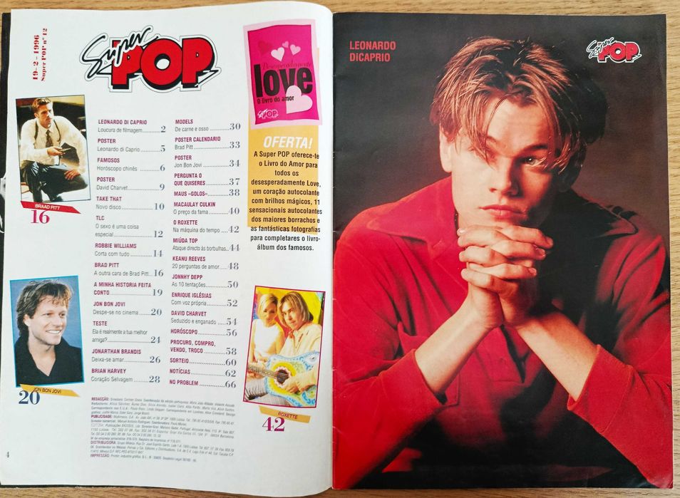 Revista Super POP nº 12 de fevereiro 1996 - Bon Jovi