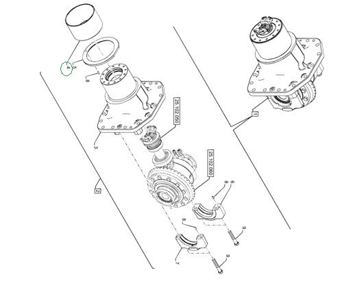 Tulej Osi New Holland T7.315 AUTO COMMAND