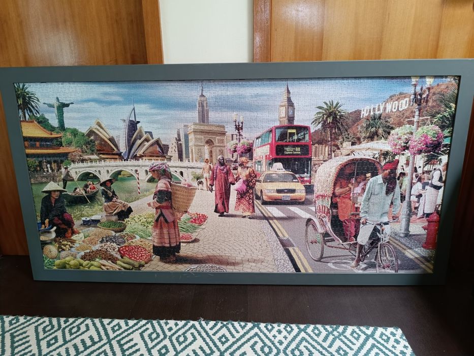 Vendo puzzles em moldura um de 3000 peças e outro de 1500