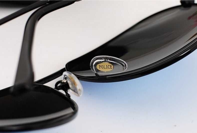 POLICE - Óculos de Sol Polarizados - Pretos - ARTIGO NOVO