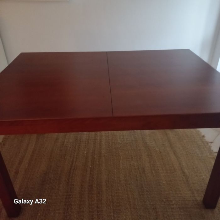 Mesa jantar retangular madeira maciça