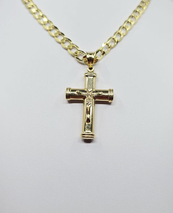 Złota zawieszka Krzyż próba 585 14k