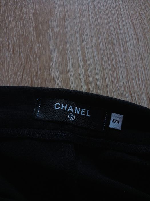 Spodnie Chanel Damskie Rozmiar S Baggy z Szeroką nogawką