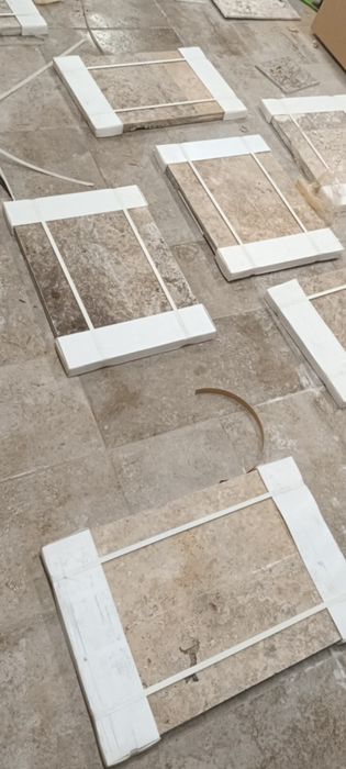 Trawertyn  Silver  komplet rzymski