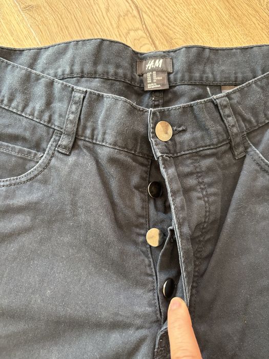 Spodnie materiałowe bawełniane męskie H&M 32/ M