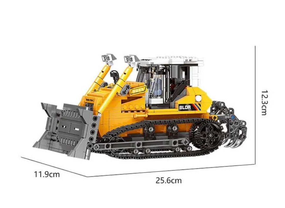 Конструктор Бульдозер Екскаватор Кран Бетономішалка сумісний Лего Lego