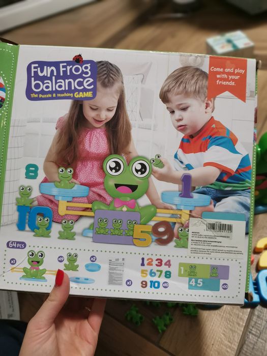 Zestaw naukowy 3+, poznaję cyfry, zagadki, frog