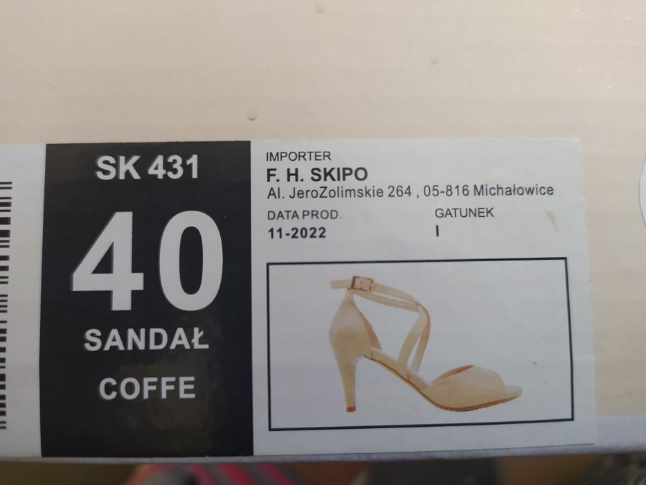 Sandały Sergio Leone na obcasie