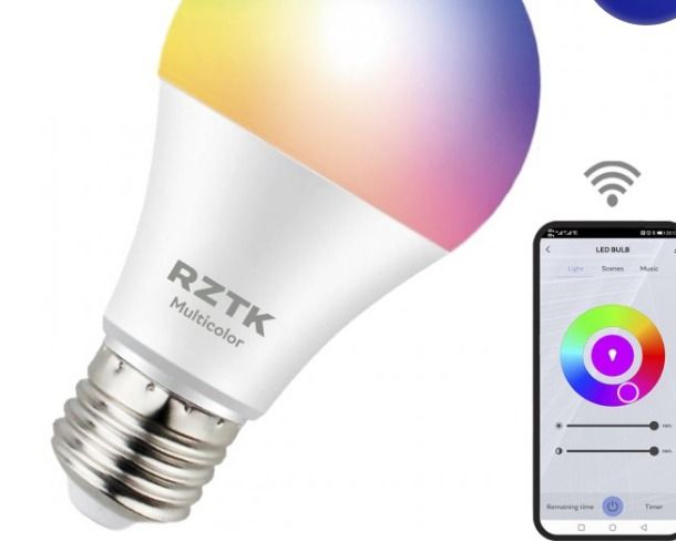 Розумна лампа RZTK Smart LED Bulb RGB