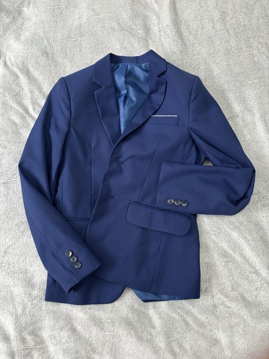 Granatowy garnitur komunijny slim (na 140 cm)