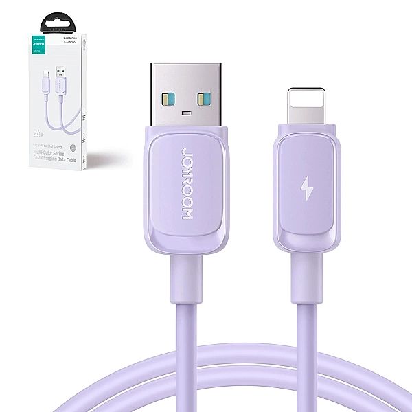 Kabel Lightning - USB 2.4A 1,2m Joyroom S-AL012A14 - fioletowy
