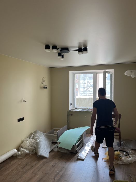 Шпаклевка стен от 150 покраска и обои от 80, обо