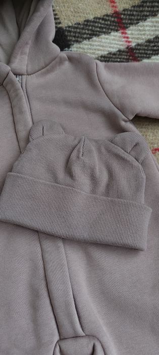 Ромпер на флісі+шапочка  Kids.handmade,62 розмір. Ідеальний стан!