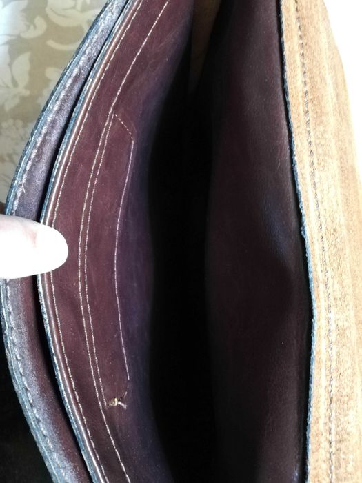 Pasta de couro natural