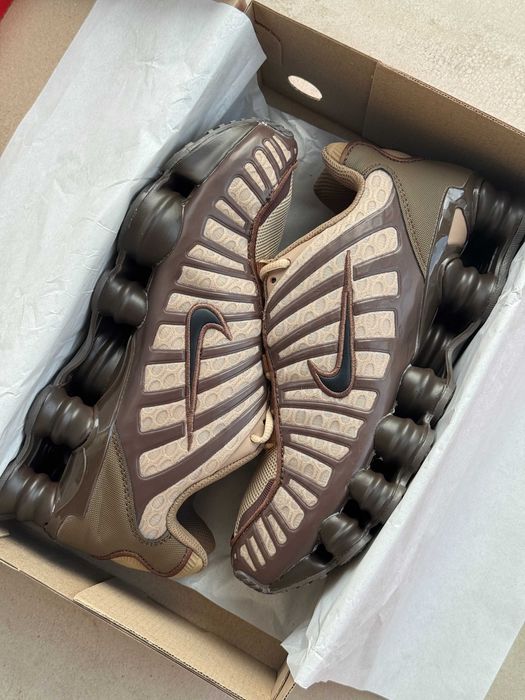 Мужские кроссовки Nike Shox Tl Khaki Ironstone Off Noir . 41-45