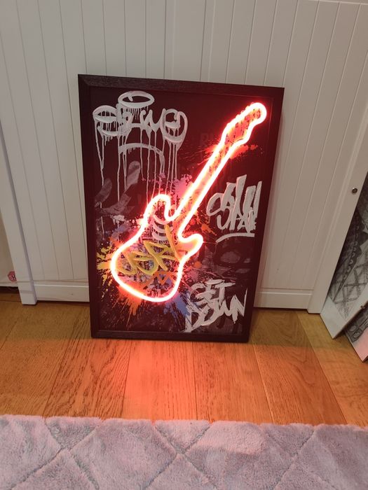 Obraz LED gitara  40x60