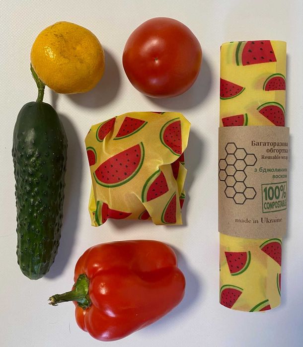 Вощённые салфетки, экоупаковка для продуктов еды, вощена серветка