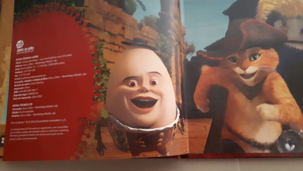 Livro do filme gato das botas