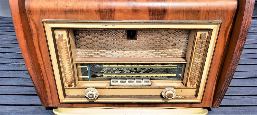 Radio lampowe z gramofonem ONDAX Paris RAMBOUILLET Francja