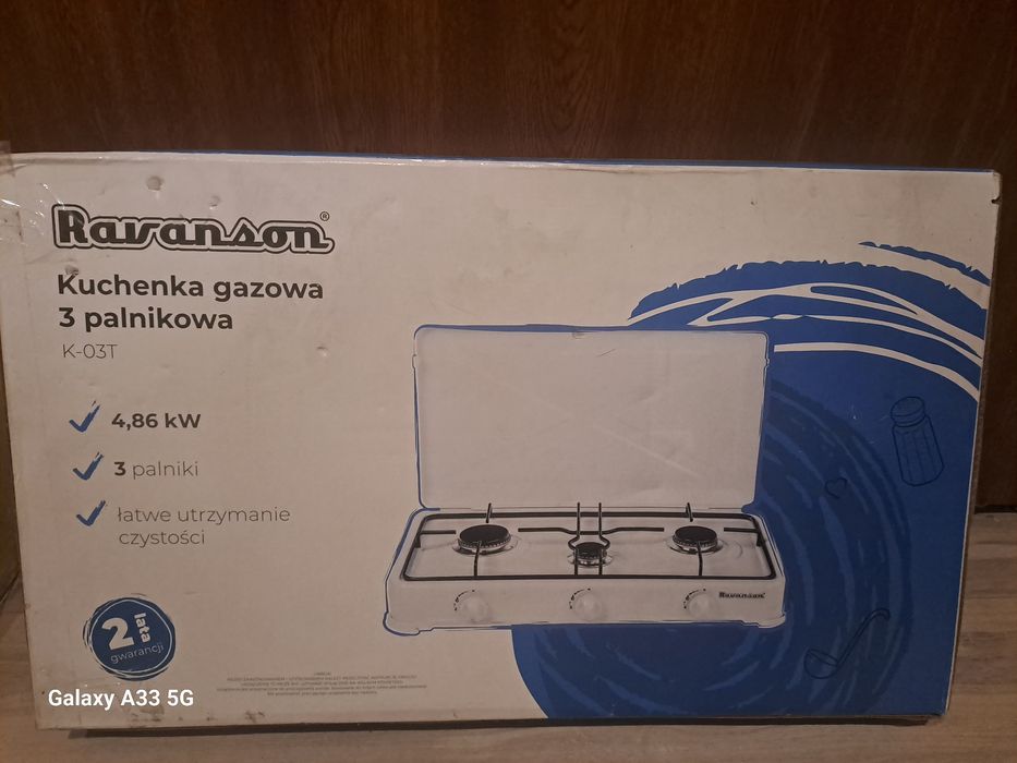 Kuchenka gazowa 3palnikowa NOWA