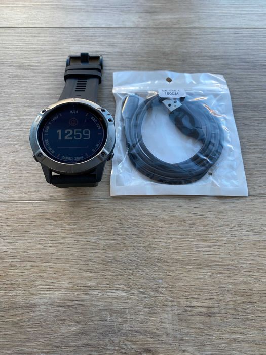 Garmin Fenix 6X Pro Solar Титановий | Дуже гарний стан | Гарантія
