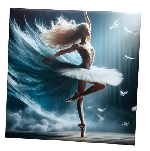 Obraz Obrazy Na Ścianę Do Salonu Sypialni Baletnica 50Cm X 50Cm