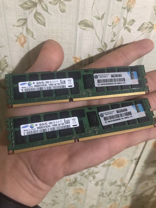 Планки памяті 2 штуки по 8гб
