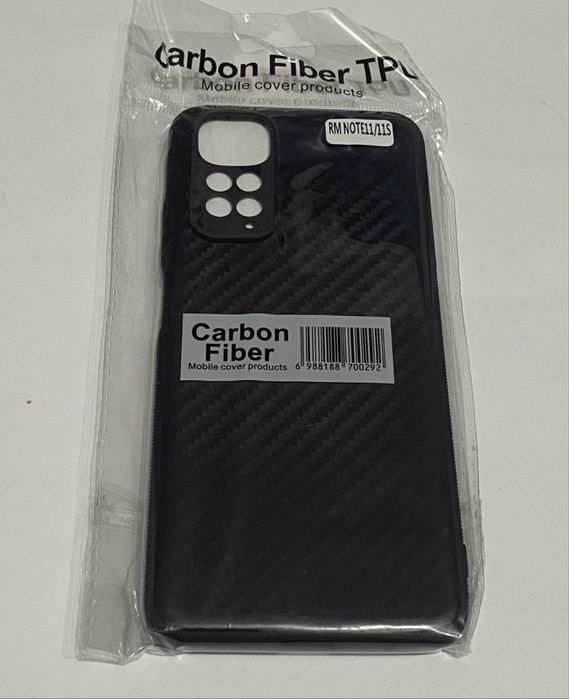 Чехол Xiaomi Redmi Note 11 4G / Note 11S Carbon Захисний