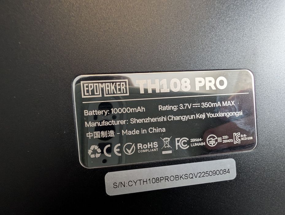 Teclado Mecânico Epomaker TH108 Pro
