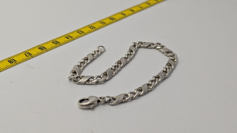 Srebrna bransoletka 925 | Klasyczny splot | Solidna | Okazja