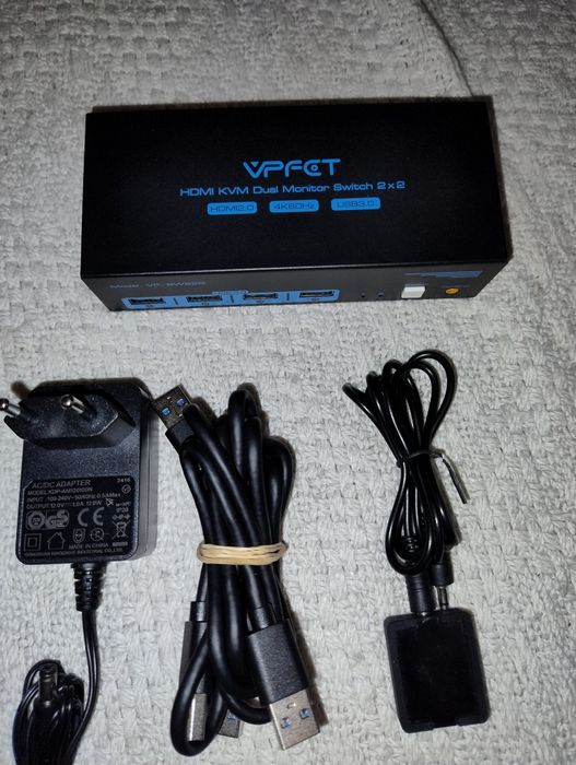 Kvm перемикач  Vpfet vp-sv200 ,Unitek  d1078ae