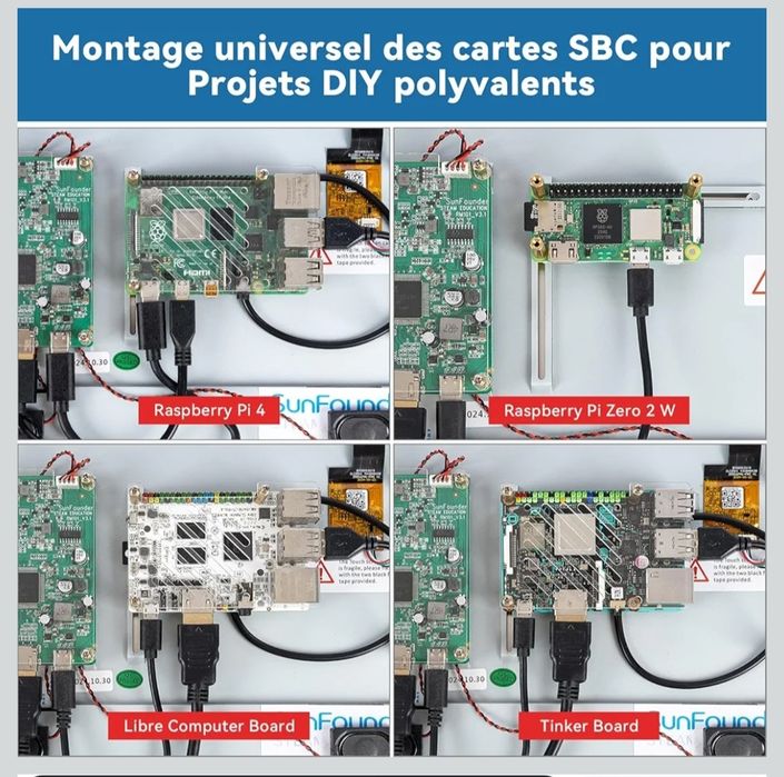 Ekran dotykowy SunFounder IPS HD do Raspberry Pi 5