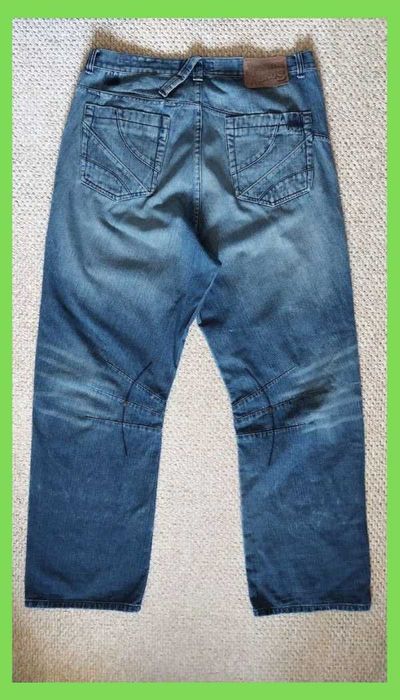 Чоловічі сині широкі баггі джинси батал р. 40 XXL Akademiks