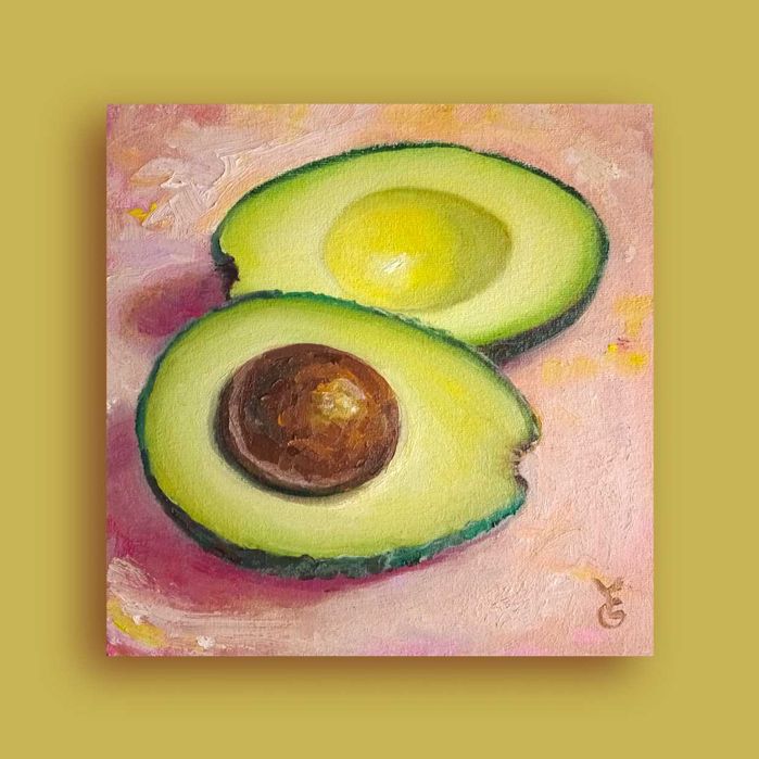 Картина Авокадо картина Апельсини картина фрукти натюрморт з фруктами