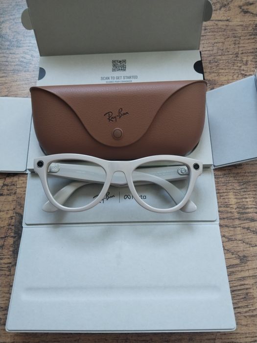 Смартокуляри Ray-Ban Meta Skyler Standard Shiny Chalky Gray Clear Sapphire Transition