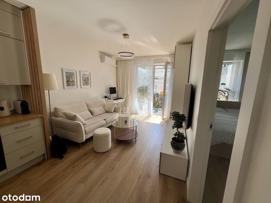 34,45m2 |Wyposażone |2 pokoje |Klimatyzacja |Balkon |Garaż |Komórka