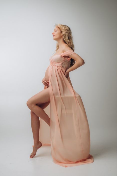 Пробам сукню , пінюар для фотосесії вагітність