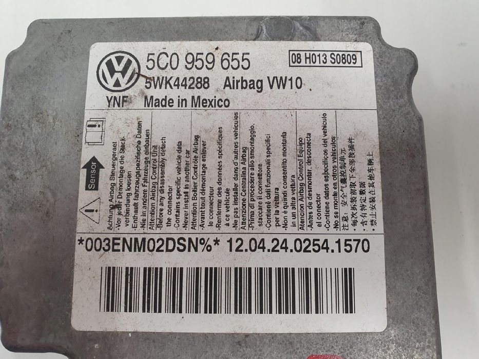 Vw Passat B7 Usa 11-16 2.5B Moduł Sterownik Poduszek Powietrznych Airbag