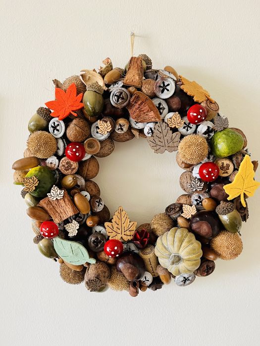 Coroa de Natal artezanal ,com cheiro de canela!