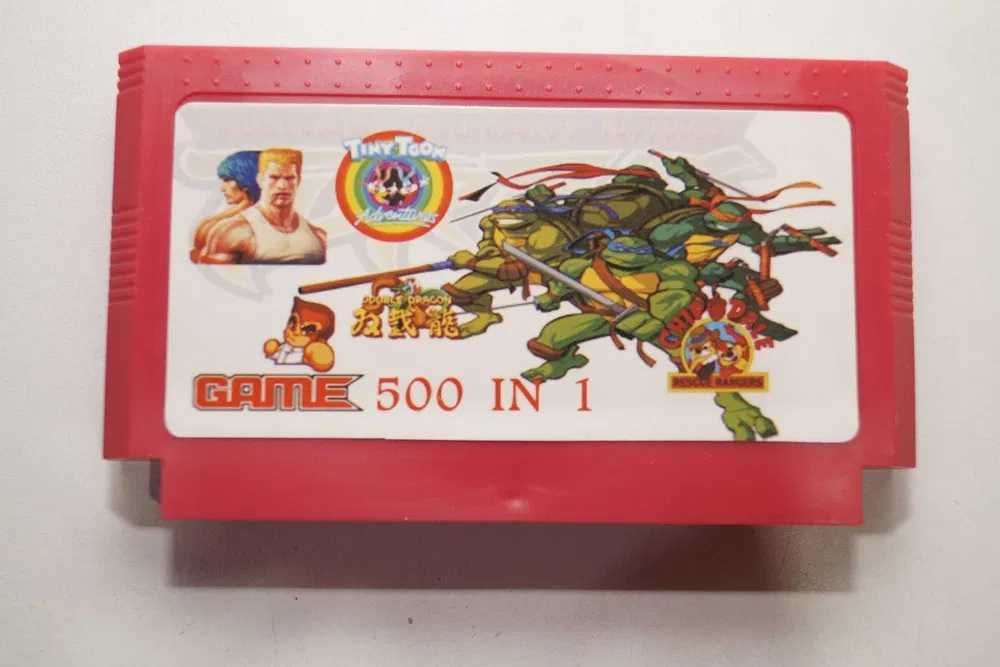 WS309 500 w 1 gier kartridż dyskietka do konsoli retro Pegasus 8 BIT