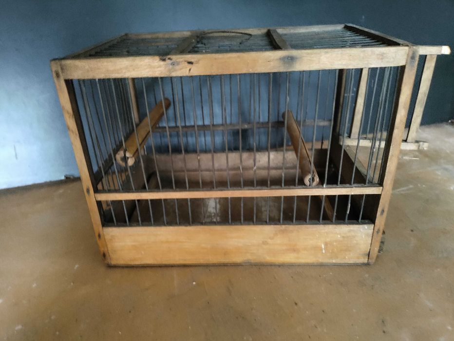 drewniane stare klatki  - 2 sztuki