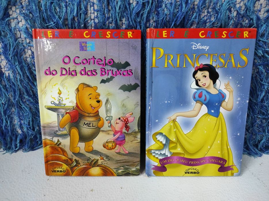 Livros infantis/juvenis: Disney - Mickey, Branca de Neve, Pinóquio, Tarzan, Kuzco / Dreamworks - Madagáscar, Pular a Cerca / Spongebob / Rua Sésamo