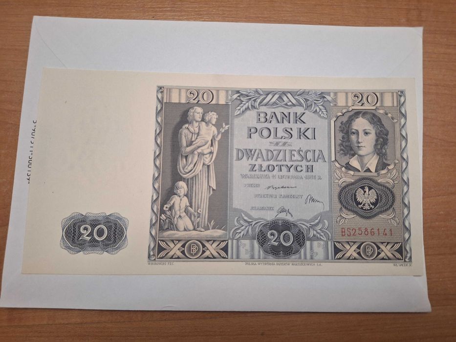 Banknot 20 złotych z 1936 roku