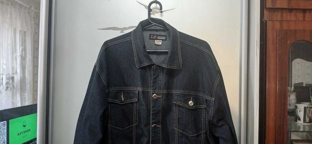 Котоновая черная куртка 350гр