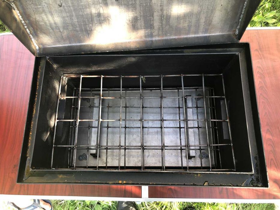 ‼️ Коптильня горячего копчения (коптилка) Черная сталь | нержавейка ‼️