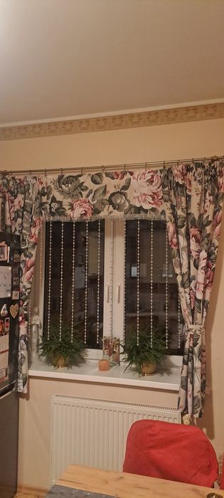 Firanki koralikowe ze zasłonkami