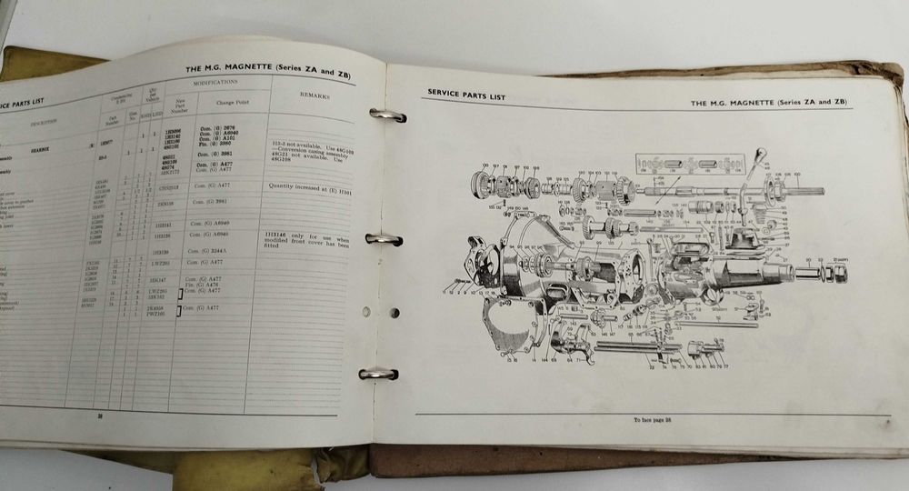 Manual Original MG Magnette fábrica