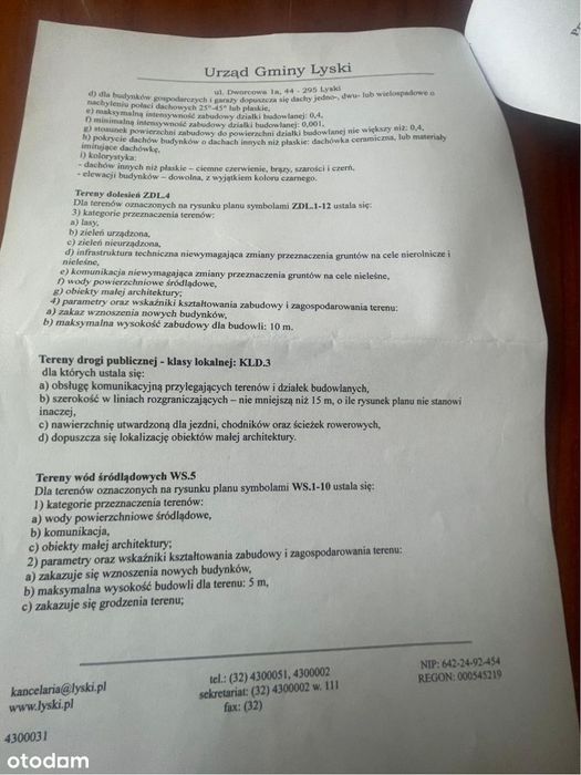 Trzy działki w Żytna przy ul. Sobieskiego