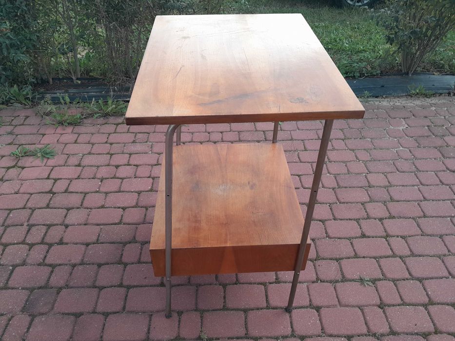 Stary stolik telewizyjny, radiowy, PRL, proj. Mieczysław Puchała?