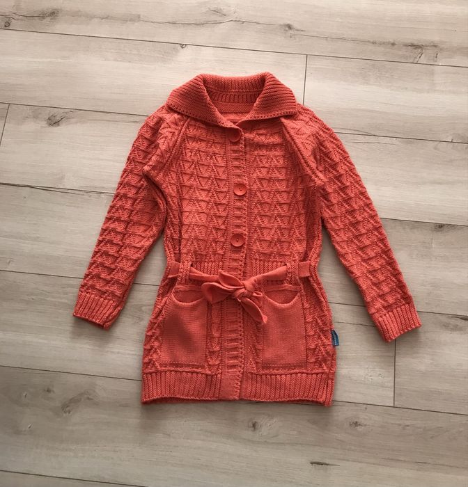 Теплий джемпр, кофта для дівчинки на ріст 122/128